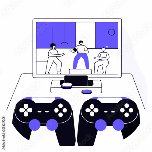 man playing video game
