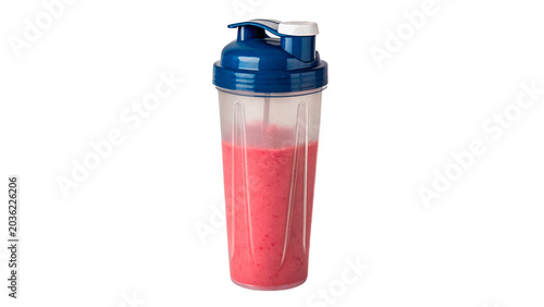 Εκτύπωση καμβά Classic pink fitness shaker protein drink sports beverage isolated on transparen