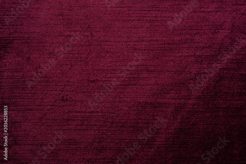 Bild auf Leinwand Dark red crushed velvet texture background, luxury burgundy velour fabric with soft shiny pattern