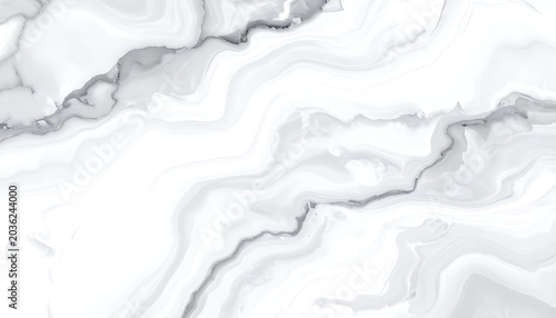 abstract white marble texture with gray veins, flowing wavy lines, elegant natural stone pattern, luxurious background for design