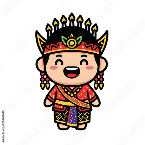 Cute culture character.