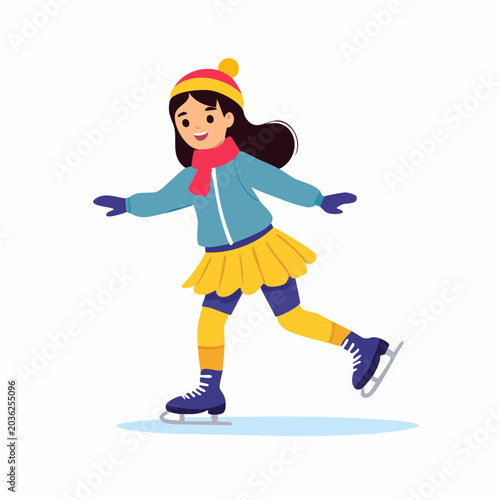 Girl Ice Skating