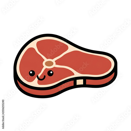 Cute Steak Cartoon. (1)
