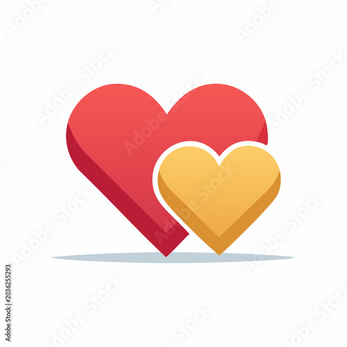 Two Hearts Symbol
