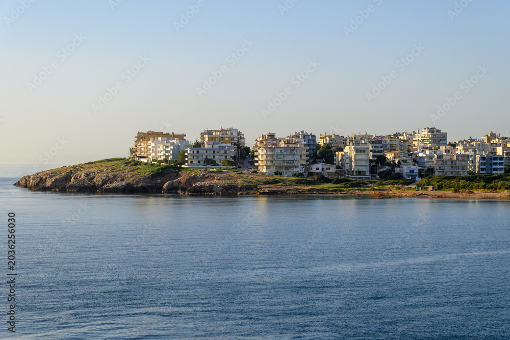 Fototapeta premium Rafina, a charming port town on the eastern coast of Attica. Greece
