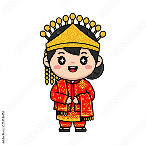 Indonesian Girl Costume.
