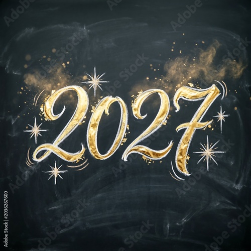 Trendy Happy New Year 2027