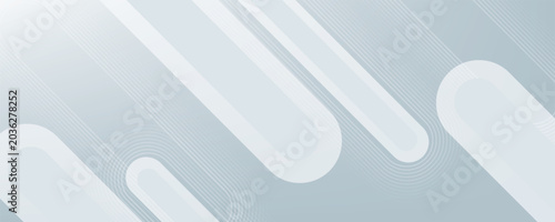 White Minimal Abstract Background. Modern shiny white diagonal rounded lines pattern. Minimal geometric.