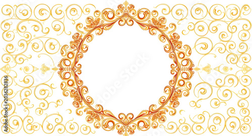 Tableau sur toile circularframe, goldframe, ornategold, prestige, legacy, achievement, luxury, ele