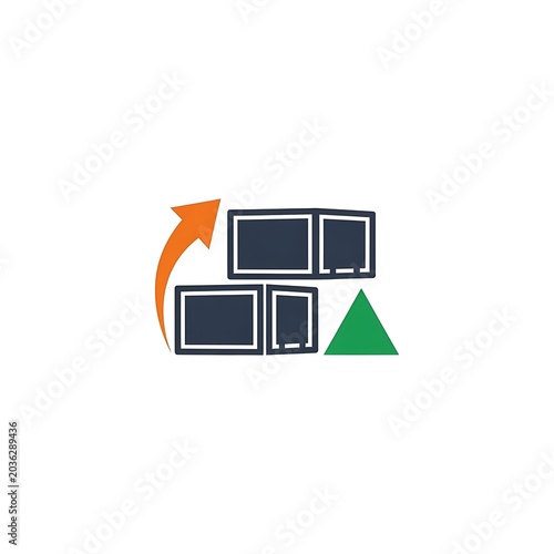 Modern flat design illustration of a laptop with wifi signal.