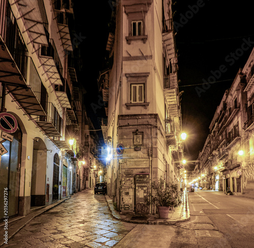 night view of Palermo, Sicily