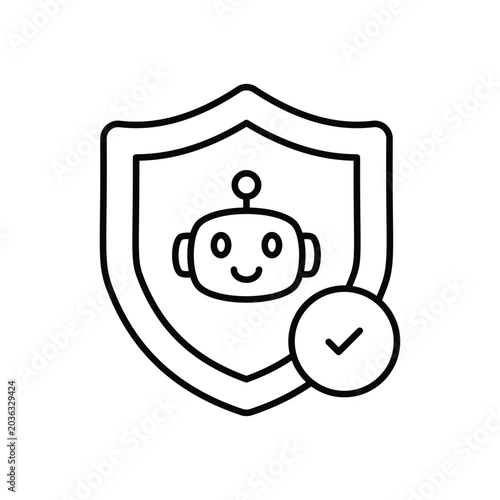 Conceptual design emphasizing trustworthy AI, focusing on ethics, transparency, fairness, and accountability in artificial intelligence systems.