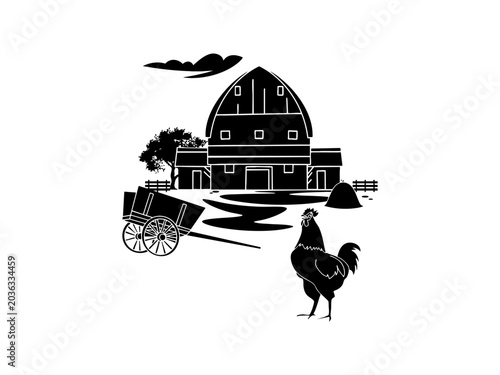 Ancient Greek Orthodox Church Vector Illustration in a Cartoon Landscape Style