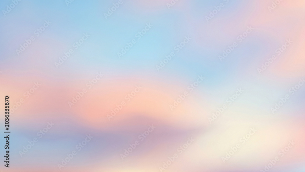 Fototapeta premium Glowing Pastel Sunrise Sky Soft Cloud Background Inspiring Hope and Aspiration Perfect for Wellness Advertising Lifestyle Brand Presentation and Premium Greeting Card Banner Designs