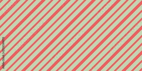 Seamless diagonal stripes pattern in red and sage green. Minimal geometric lines background for Christmas wrapping paper, textile, and wallpaper.