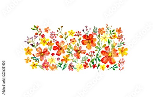 Romantische Karten Vorlage mit Blumen	