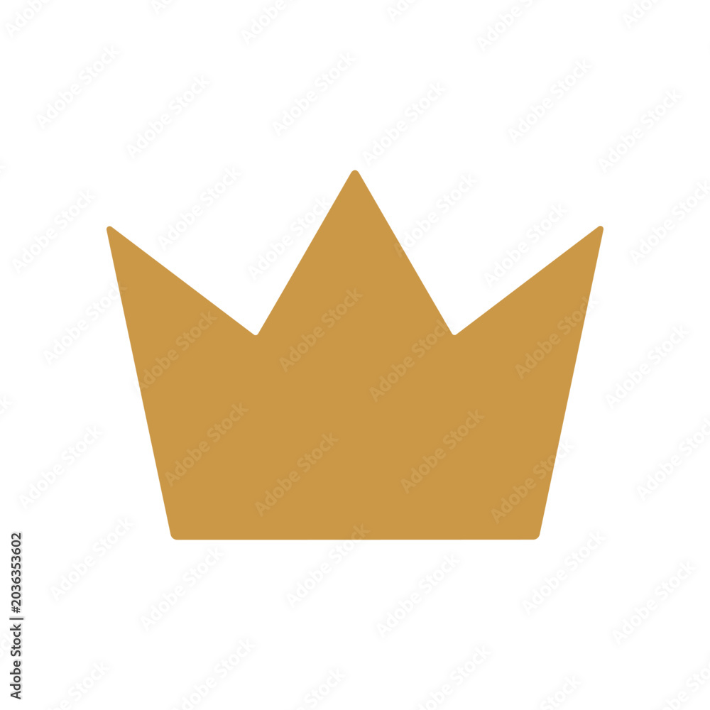 Εκτύπωση καμβά Golden Crown Royal Symbol Icon.