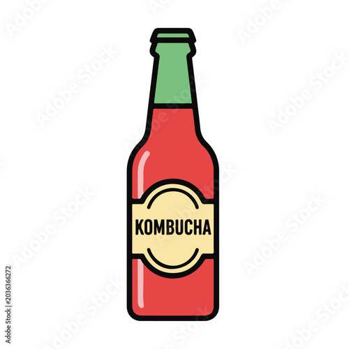 Hot chili sauce glass bottle vector