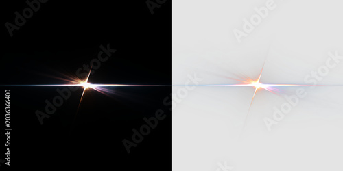 Bright light burst with soft rays shining isolated on transparent and black background, in a digital design, light overlay, PNG