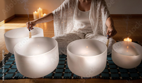 Photos Stress Relief Sound Bath Meditation and Sound Healing Meditation with Crystal Si