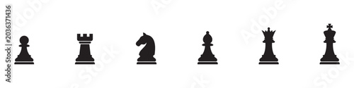 Fotografía Chess icon set