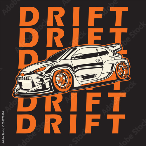 Car Vector Illustration For Conceptual Design. Suitable for posters, stickers, t-shirt prints, and banners.