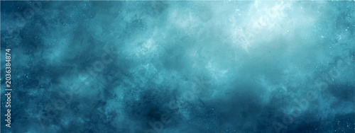 Foto Ethereal aquatic mist envelops the viewer, evoking a sense of mystery and depth within a submerged realm