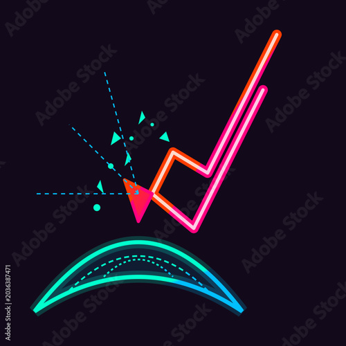 Tableau sur toile Cybersecurity conceptual illustration showing a malicious phishing attack being deflected by a strong digital security barrier