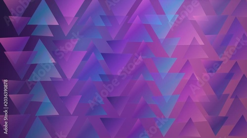 Abstract Geometric Triangles Background in Pink and Blue Gradient