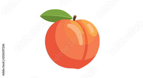 Minimalist stippled peach graphics for summer design