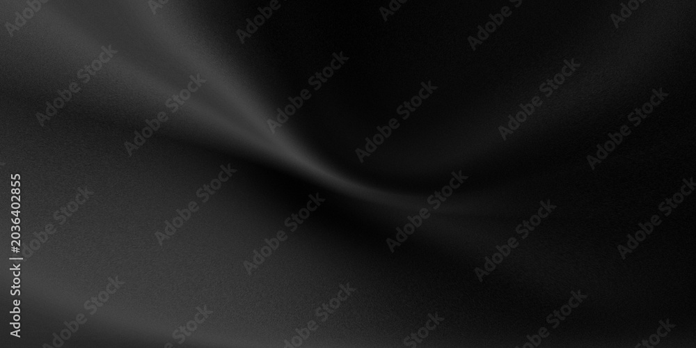 Fototapeta premium premium Black background with soft light gray gradient and noise texture