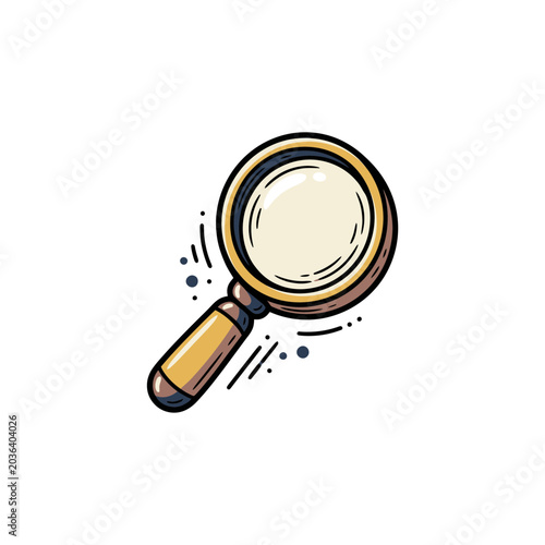 Magnifying glass t-shirt design