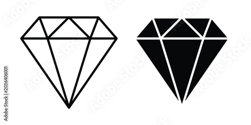 Obraz na płótnie Diamond icon