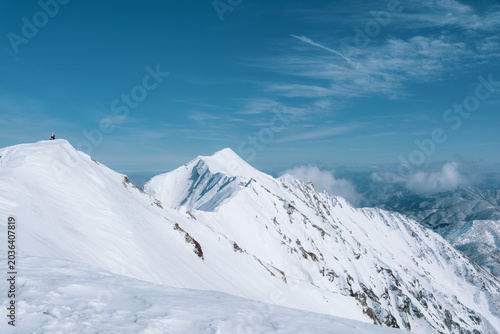 冬山の風景