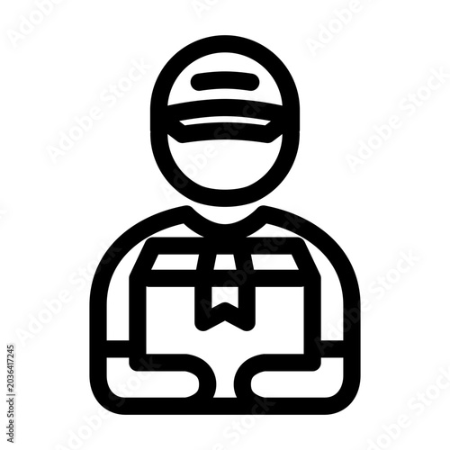 Courier Icon Simple Vector