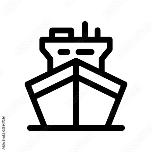 Sea Line Shipping Symbol