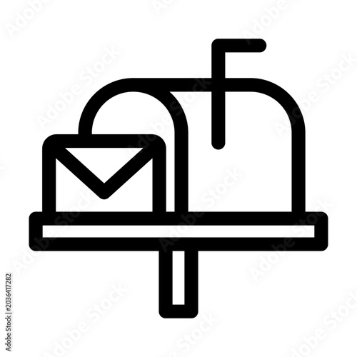Mailbox Icon Object Vector