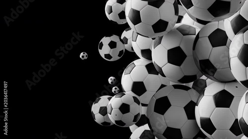 Dynamic Soccer Ball Transition Pack With Spinning Football Motion on Alpha Channel Transparent Background for Sports Broadcast Intro Overlay and Video Editing