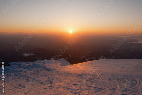 冬山の風景