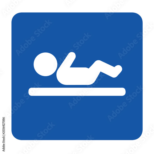 Baby Changing Station Symbol Illustration
