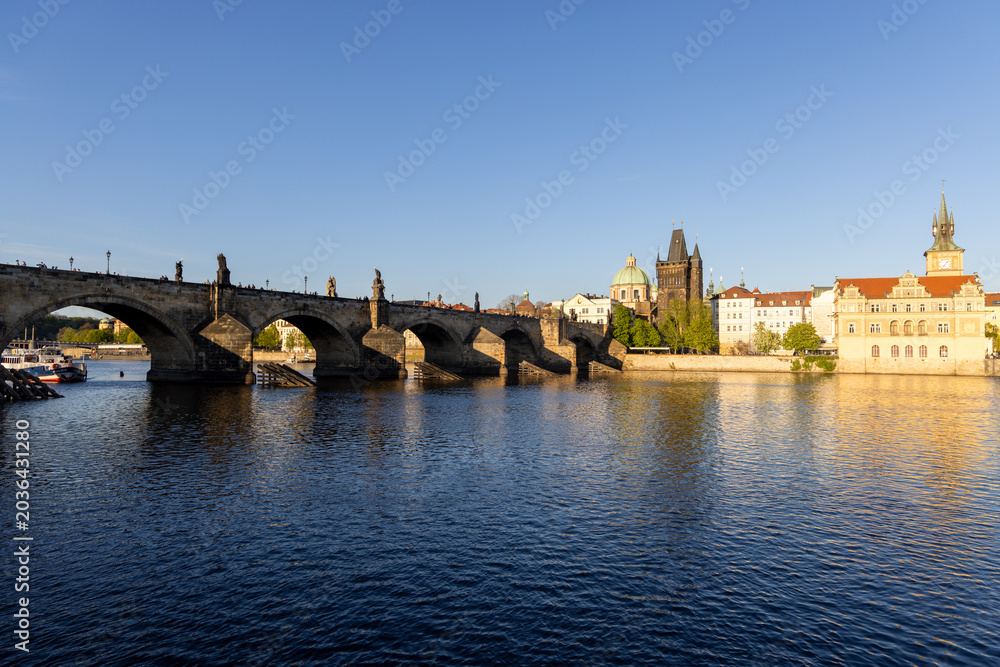 Fototapeta premium Old Town Birdge Tower, Charles Bridge, Prague, Czech Republic 