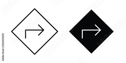 Tableau sur toile Directions icon