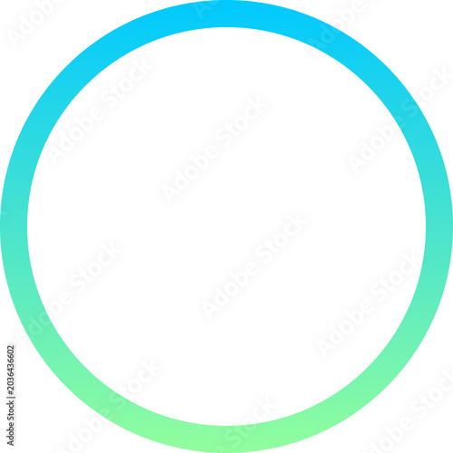 Simple circle outline transparent