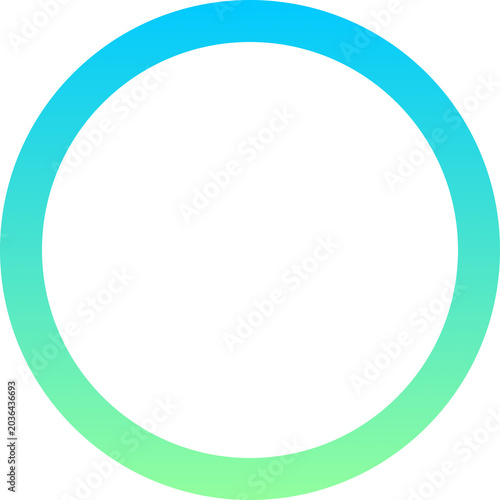 Simple circle outline transparent