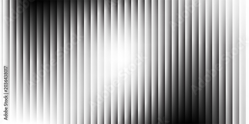 Metallic abstract wavy stripes background. Shiny metal striped surface. Abstract futuristic white silver architecture background. Modern design with wavy pattern. Vector ilustration