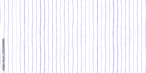 Baby stripe seamless pattern with soft watercolor wave lines in light blue on...