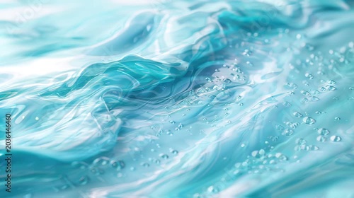 Abstract Liquid Color Animation Featuring Flowing Artistic Paint Waves