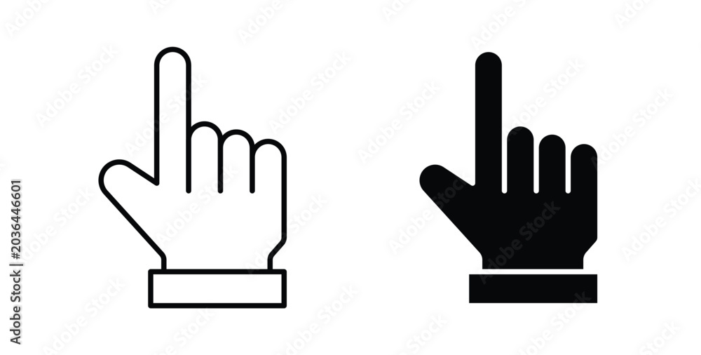 Fototapeta premium Hand pointer icon