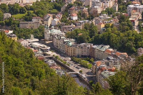 Karlsbad von oben