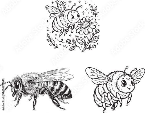 Fuzzy Bee SVG